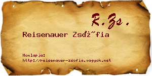 Reisenauer Zsófia névjegykártya